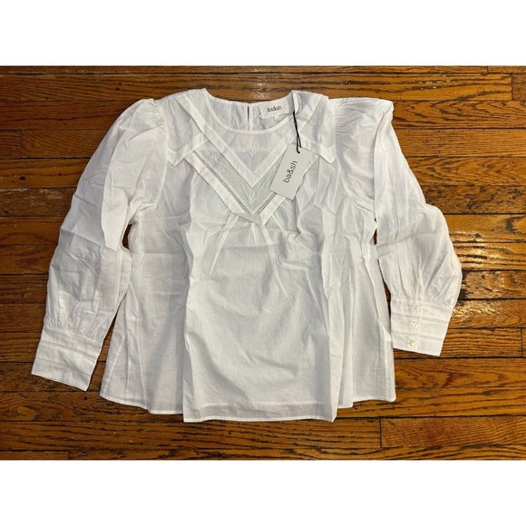 ba&sh Tops - Ba&sh Debbie vintage blouse color white Size 3 us 8 NWT MSPR 179